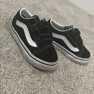 Vans Kids Black and White Sneakers